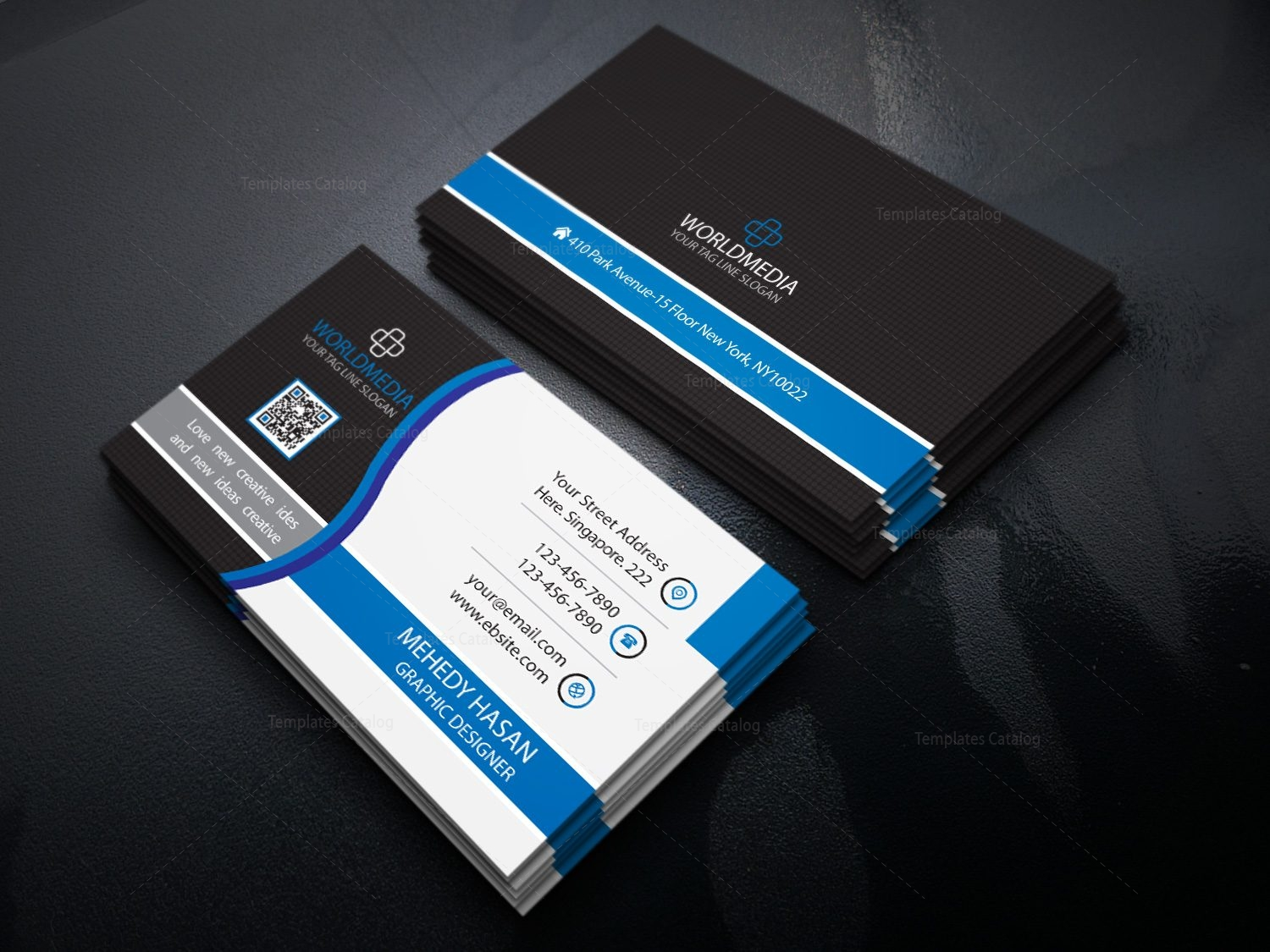 Professional business visiting cards