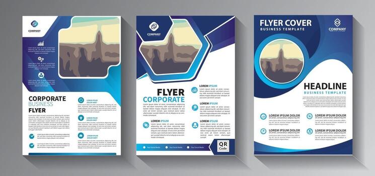 Colorful printed flyers